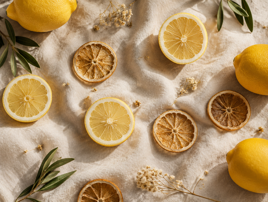 Tranches de citron séchées, ingrédient de notre gamme Détox BathsTea